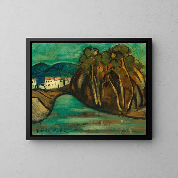Landskab - Francis Picabia — indrammet kunstværk på væggen