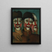 Tre mimere - Francis Picabia — indrammet kunstværk på væggen