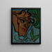 Tête de faune - Francis Picabia — indrammet kunstværk på væggen