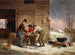 Juleforberedelse: kalkunfjerning - Francis William Edmonds — visning af kunstværket