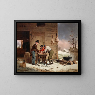 Francis William Edmonds - Preparing for Christmas Plucking Turkeys.webp