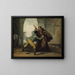 "Broren Pedro river pistolen fra El Maragato" - Francisco de Goya — indrammet kunstværk på væggen