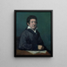 Portræt af poeten Moratín - Francisco de Goya — indrammet kunstværk på væggen