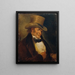 Selvportræt - Francisco de Goya — indrammet kunstværk på væggen