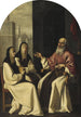 Saint Jérôme med Saint Paule og Saint Eustochium - Francisco de Zurbarán og Atelier — visning af kunstværket
