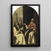 Saint Jérôme med Saint Paule og Saint Eustochium - Francisco de Zurbarán og Atelier — indrammet kunstværk på væggen