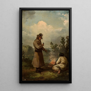 Franciszek Kostrzewski - At bonfire.webp