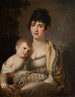 Portræt af Teofila Radziwiłł født Morawska 1791-1828 med sin søn Aleksander Dominik 1808-1859 - Franciszek Ksawery Lampi — visning af kunstværket