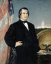 Portrait af den amerikanske præsident Andrew Johnson - Frank Buchser — visning af kunstværket