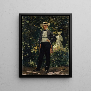 Frank Buchser - Portrait of the American Secretary of State William H Seward in the Garden.webp