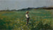 Faucheur i en blomstrende eng - Frank Buchser — visning af kunstværket
