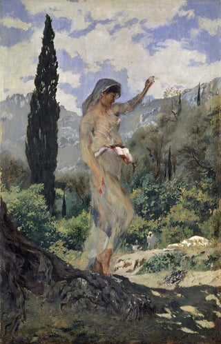 Frank Buchser - Spinning Girl on Corfu.webp