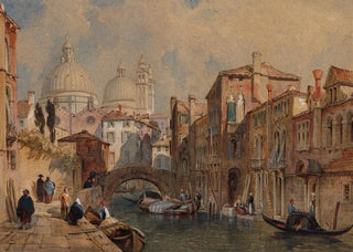 Frank Dillon - View of Venice The Dome of Santa Maria della Salute Seen from the Rear of the Da Mula Palace looking Eastward.webp
