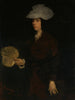 Dame med Vifte - Frank Duveneck — visning af kunstværket