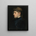 Portrait af en dame - Frank Duveneck — indrammet kunstværk på væggen