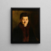 Portrait af en gammel dame - Frank Duveneck — indrammet kunstværk på væggen