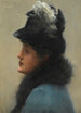 Portrait af en Elegant Dame - Frank Markham Skipworth — visning af kunstværket