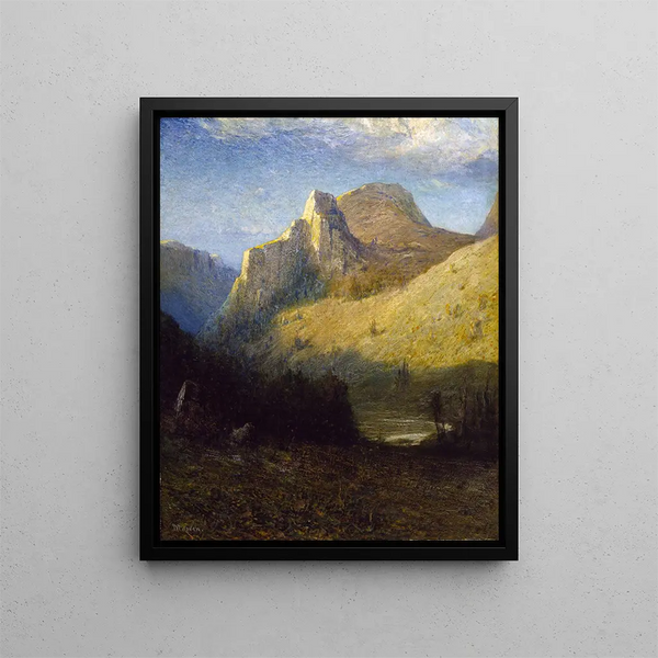 Castle Creek Canyon, Dakota du Sud - Franklin De Haven — indrammet kunstværk på væggen