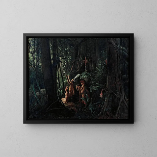 FranoisAuguste Biard - Amazonian Indians Worshiping the Sun God.webp