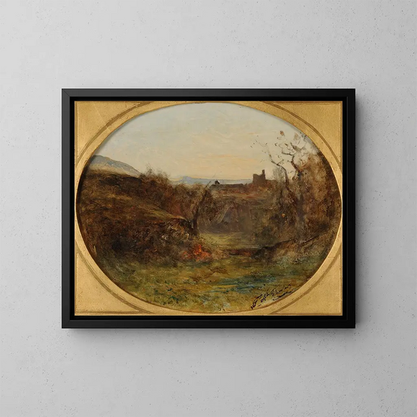 Champfond i Crémieu - François-Auguste Ravier — indrammet kunstværk på væggen