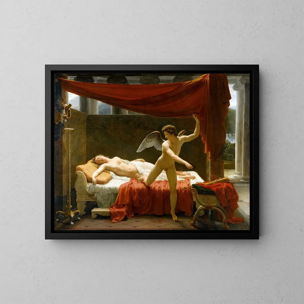 Cupid og Psyche - François-Édouard Picot — indrammet kunstværk på væggen