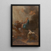 La Vierge plaçant Sainte Thérèse d'Avila under beskyttelse af Saint Joseph - François-Guillaume Ménageot — indrammet kunstværk på væggen