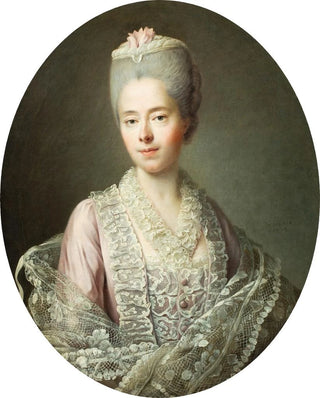 FranoisHubert Drouais - Portrait of Rene Anne Jacquette Guillemette Moulin de la Racinire Madame dAngot 17271775.webp