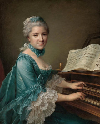 FranoisHubert Drouais - Portrait of a Woman Said to be Madame Charles Simon Favart Marie Justine Benote Duronceray.webp