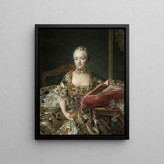 FranoisHubert Drouais - Portrait of the Marquise dAguirandes.webp