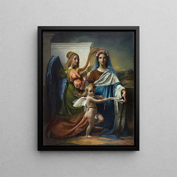 Sainte Cécile de Rome - François-Joseph Navez — indrammet kunstværk på væggen