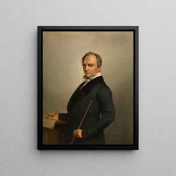 Selvportræt - François-Joseph Navez — indrammet kunstværk på væggen