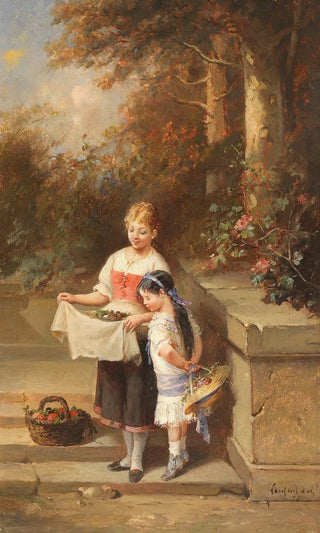 FranoisLouis Lanfant De Metz - Coming home from the garden.webp