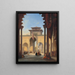 Cour des Lions de l'Alhambra i Granada - François Antoine Bossuet — indrammet kunstværk på væggen
