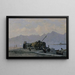 Vue du lac Léman - François Bocion — indrammet kunstværk på væggen