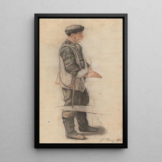 Franois Bonvin - The Stretcher Bearer Study for Le Couvreur tomb.webp