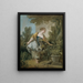 En ung pige i en park - François Boucher — indrammet kunstværk på væggen