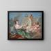 Allegori af maleriet - François Boucher — indrammet kunstværk på væggen