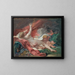 Studie af Dana og den gyldne regn - François Boucher — indrammet kunstværk på væggen