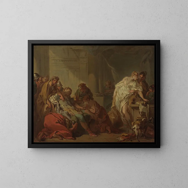 La mort de Méléagre - François Boucher — indrammet kunstværk på væggen