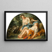 Nymfer jægere - François Boucher — indrammet kunstværk på væggen