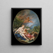 Jupiter og Callisto - François Boucher — indrammet kunstværk på væggen
