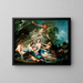 Mercure selvsikker barnet Bacchus til nymferne i Nysa - François Boucher — indrammet kunstværk på væggen