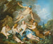 Mercure, der betror barnet Bacchus til Nymferne - François Boucher — visning af kunstværket