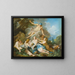 Mercure, der betror barnet Bacchus til Nymferne - François Boucher — indrammet kunstværk på væggen