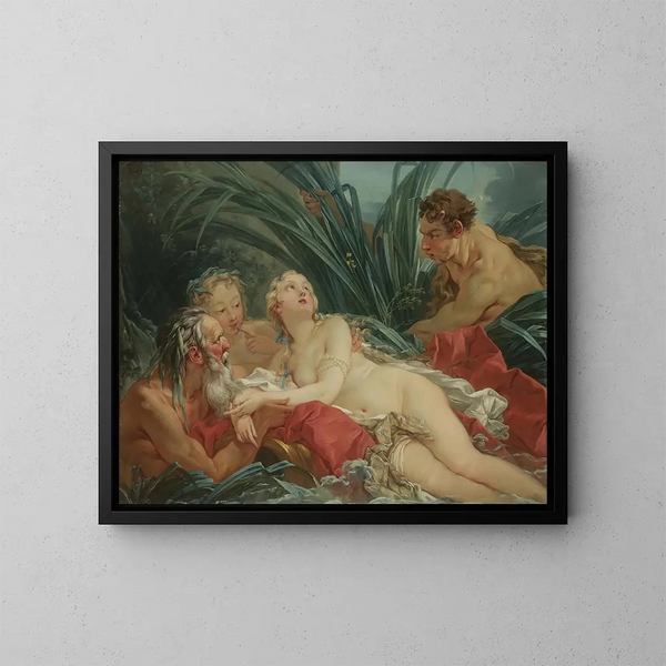 Pan et Syrinx - François Boucher — indrammet kunstværk på væggen