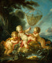 Putti en fisker - François Boucher — visning af kunstværket