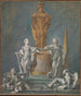 Studie til et monument for en fyrsteligt figur - François Boucher — visning af kunstværket