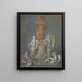 Studie til et monument for en fyrsteligt figur - François Boucher — indrammet kunstværk på væggen