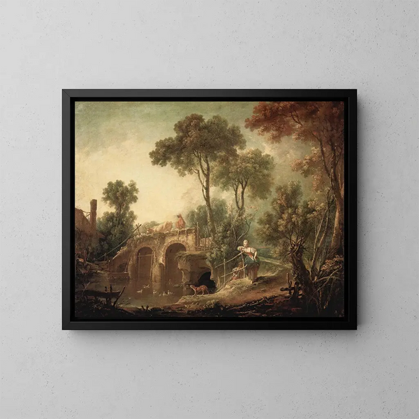 Le Pont - François Boucher — indrammet kunstværk på væggen