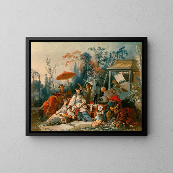 Le jardin chinois - François Boucher — indrammet kunstværk på væggen